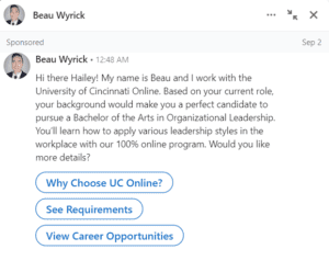A personalized message is a great LinkedIn outreach strategy.