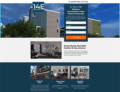 Custom Landing Page Design Example 5