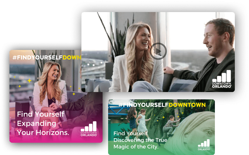 Downtown Orlando Find Yourself Downtown Campaign Creative